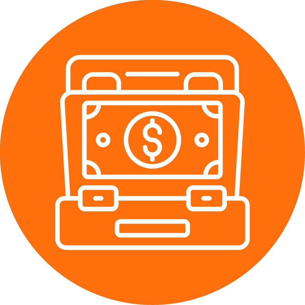 Portfolio Multi Color Circle Icon vector