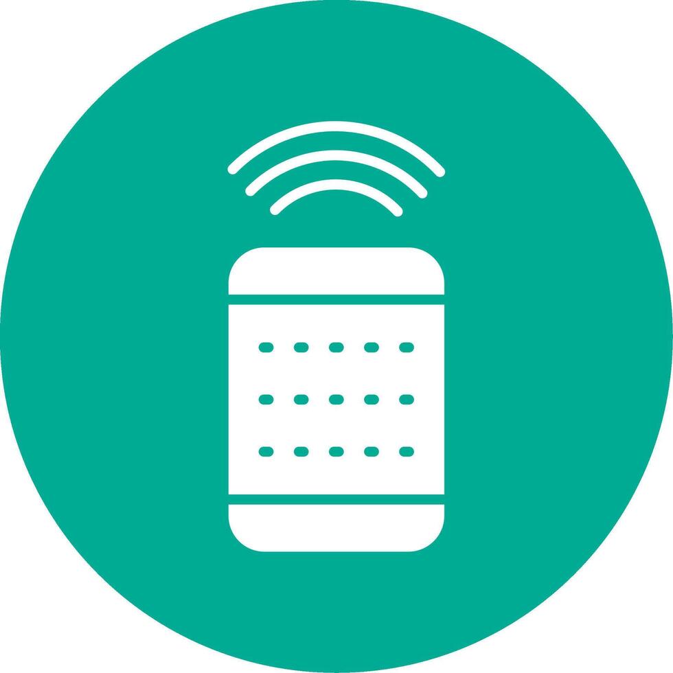 Remote Control Multi Color Circle Icon vector