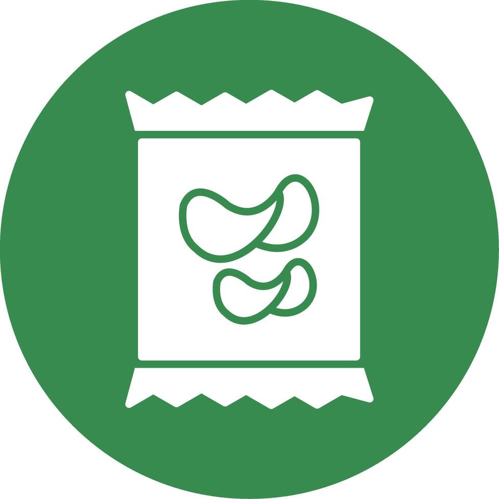 Crisps Multi Color Circle Icon vector