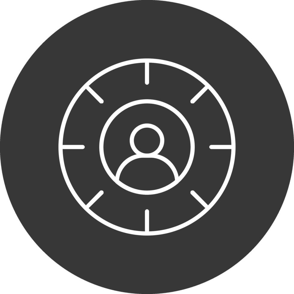 Hunting Line Inverted Icon Design vector