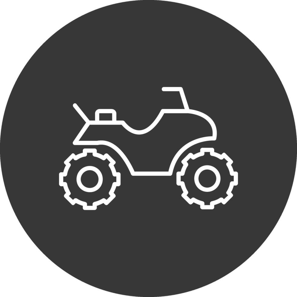 Quad Line Inverted Icon Design vector