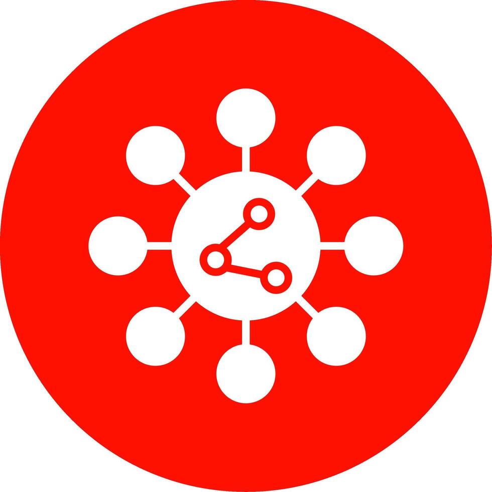 Share Multi Color Circle Icon vector