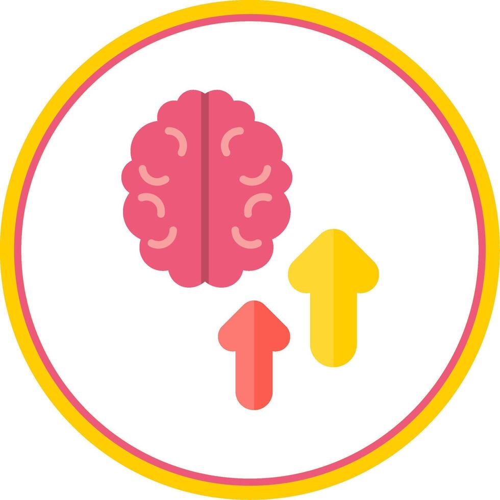 Intelligence Flat Circle Icon vector