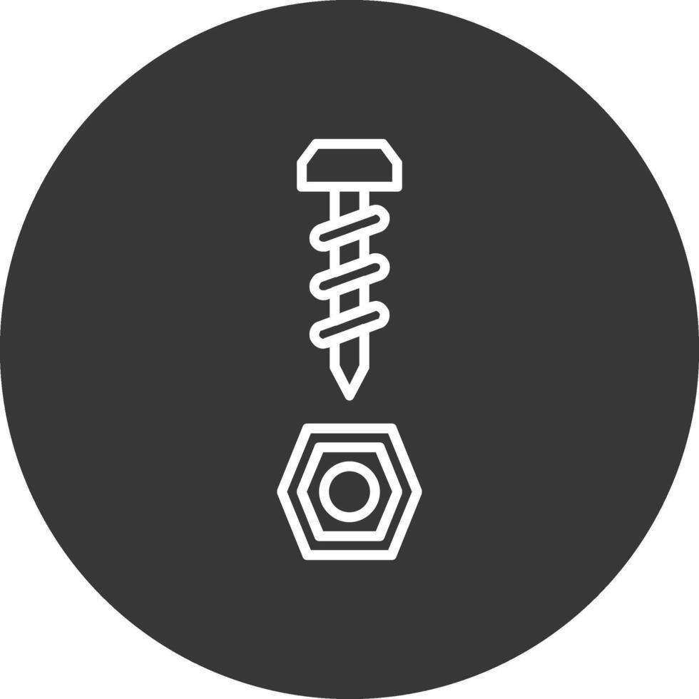 Ironware Line Inverted Icon Design vector