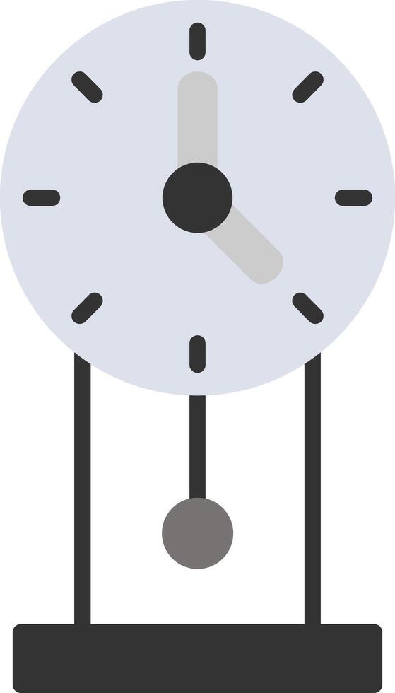 Clock Flat Circle Icon vector