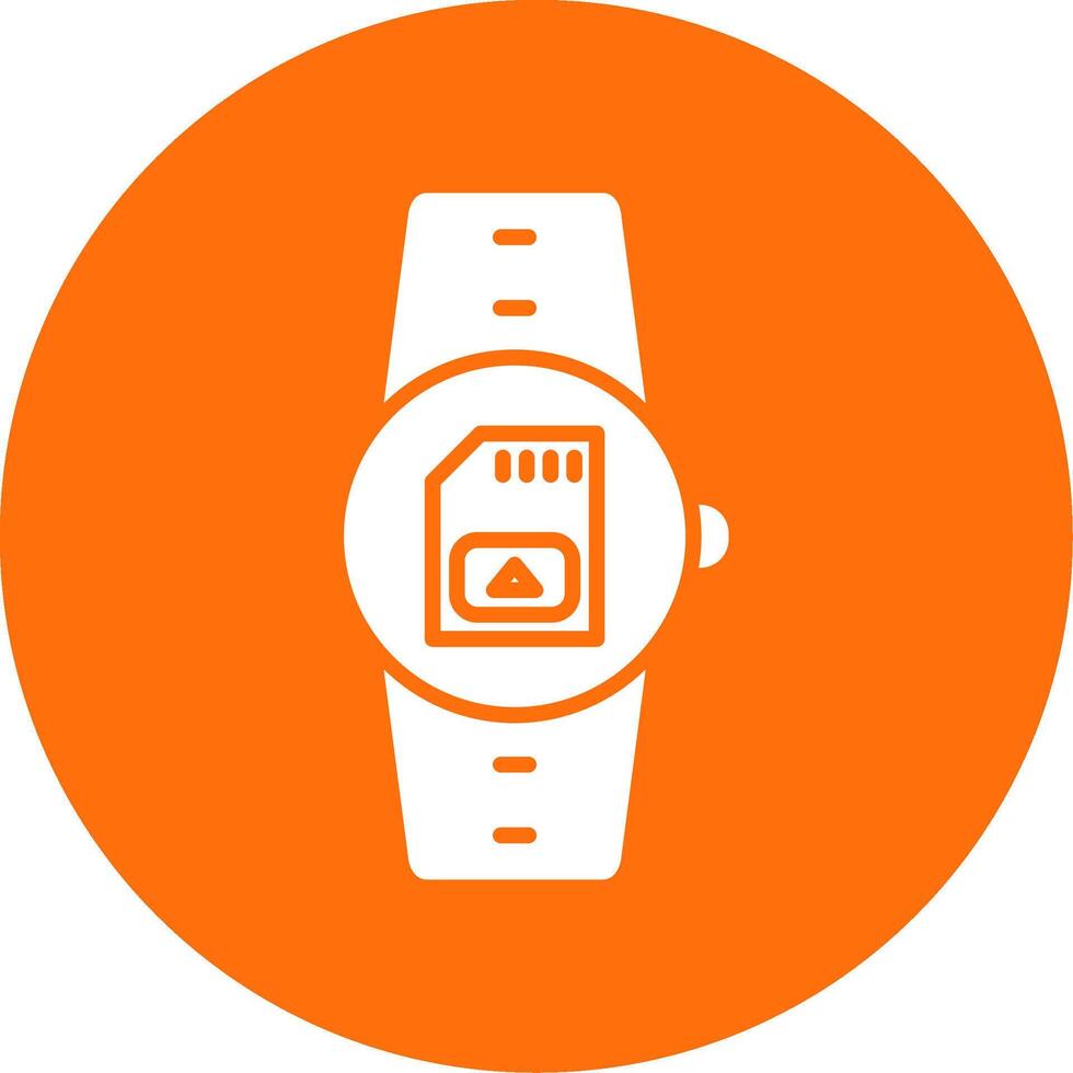 Sim Card Multi Color Circle Icon vector