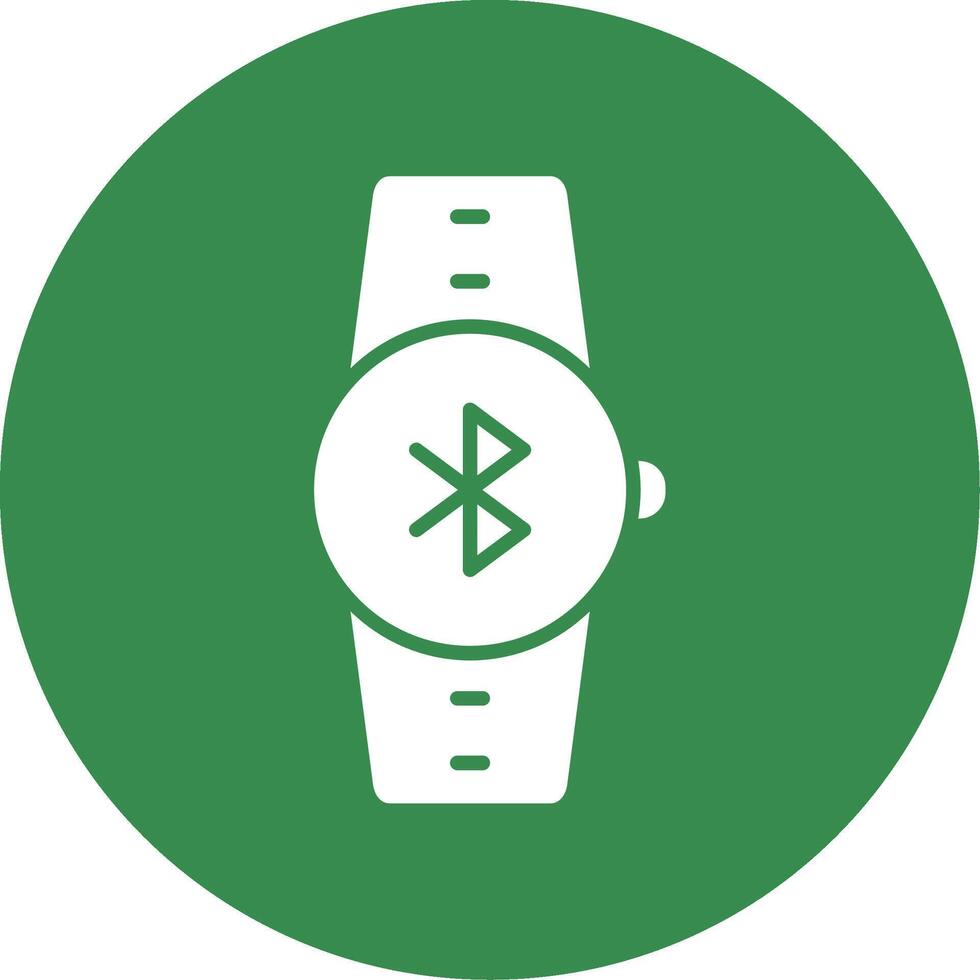 Bluetooth Multi Color Circle Icon vector
