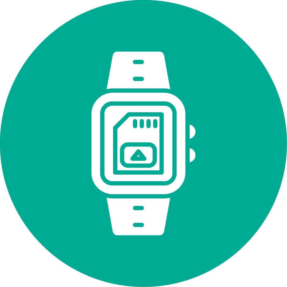 Sim Card Multi Color Circle Icon vector