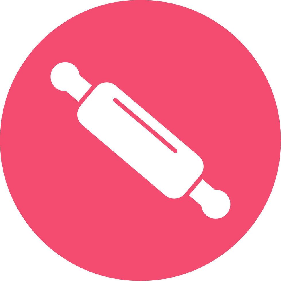 Rolling Pin Multi Color Circle Icon vector