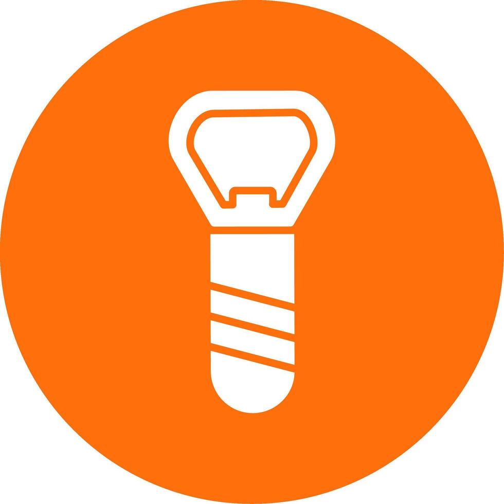 Bottle Opener Multi Color Circle Icon vector