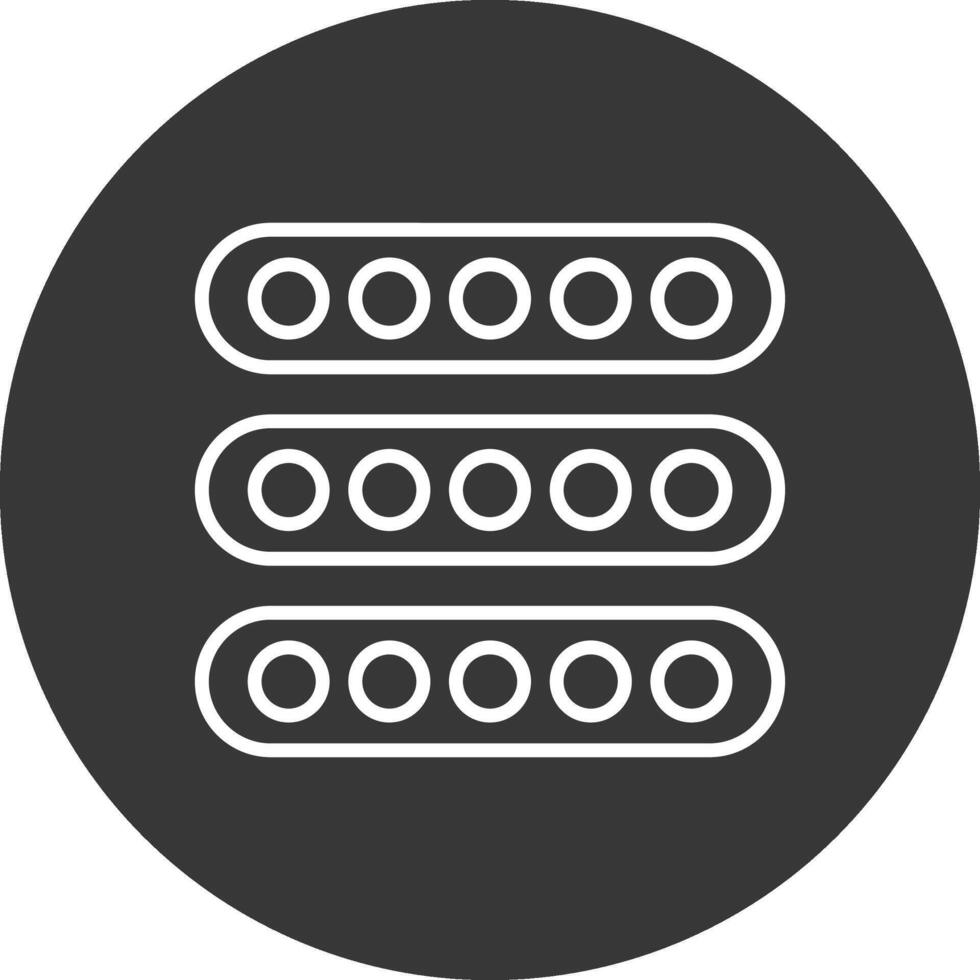 Led Light Line Inverted Icon Design vector