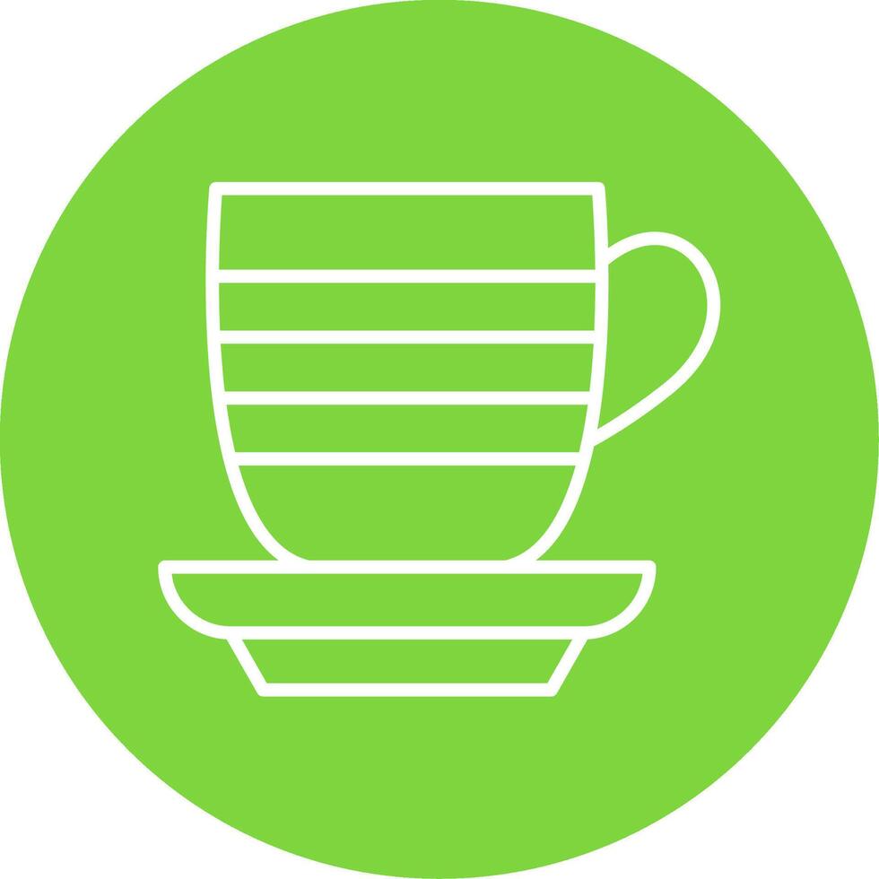Cup Multi Color Circle Icon vector