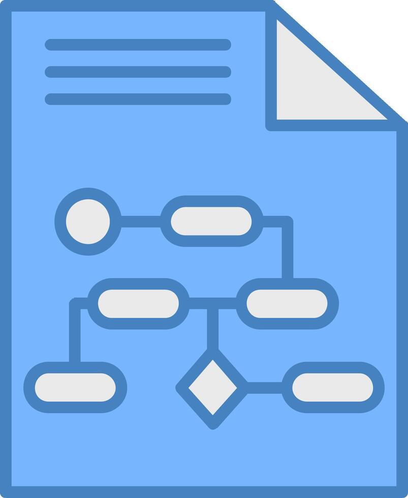 Arrangment Line Filled Blue Icon vector