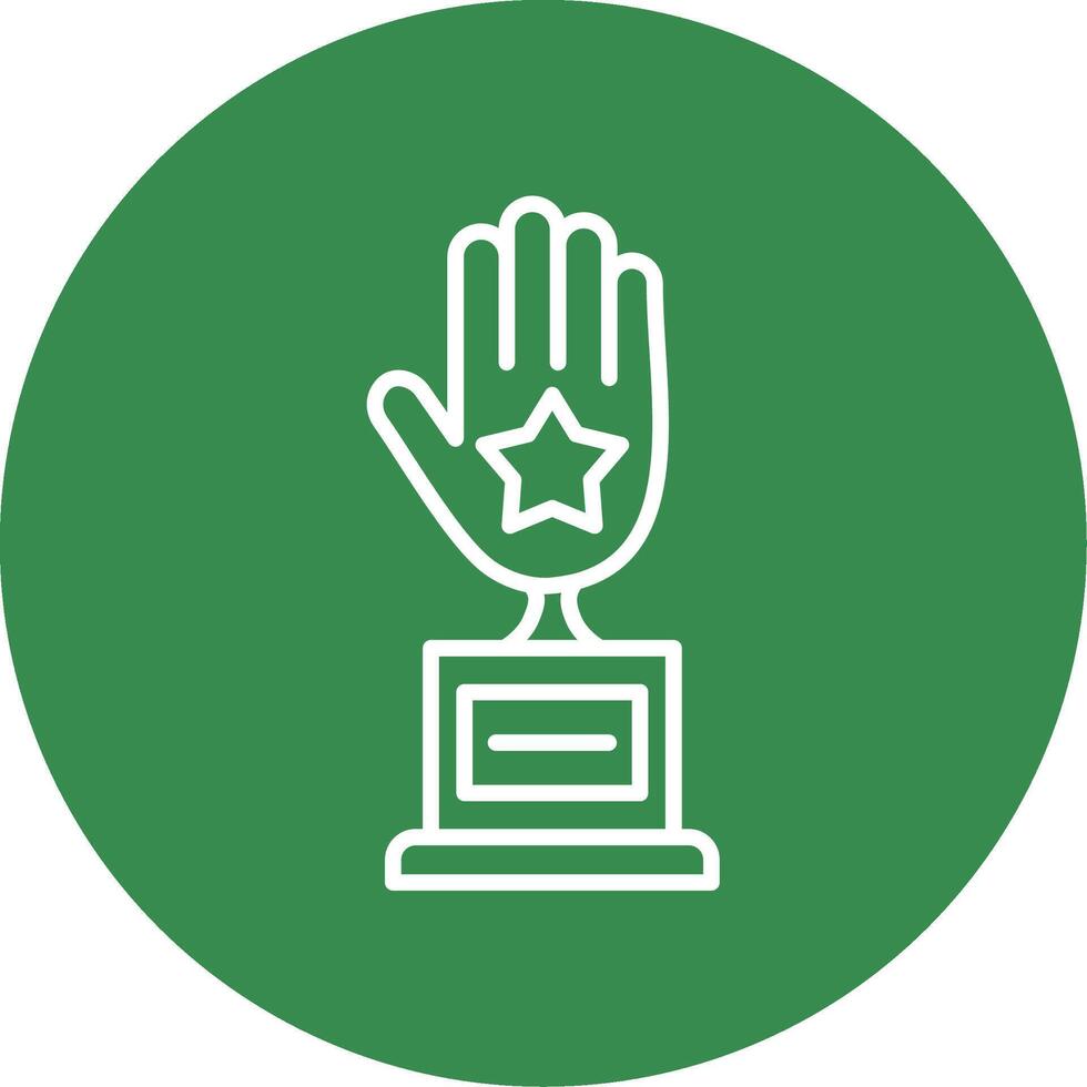 Hand Multi Color Circle Icon vector