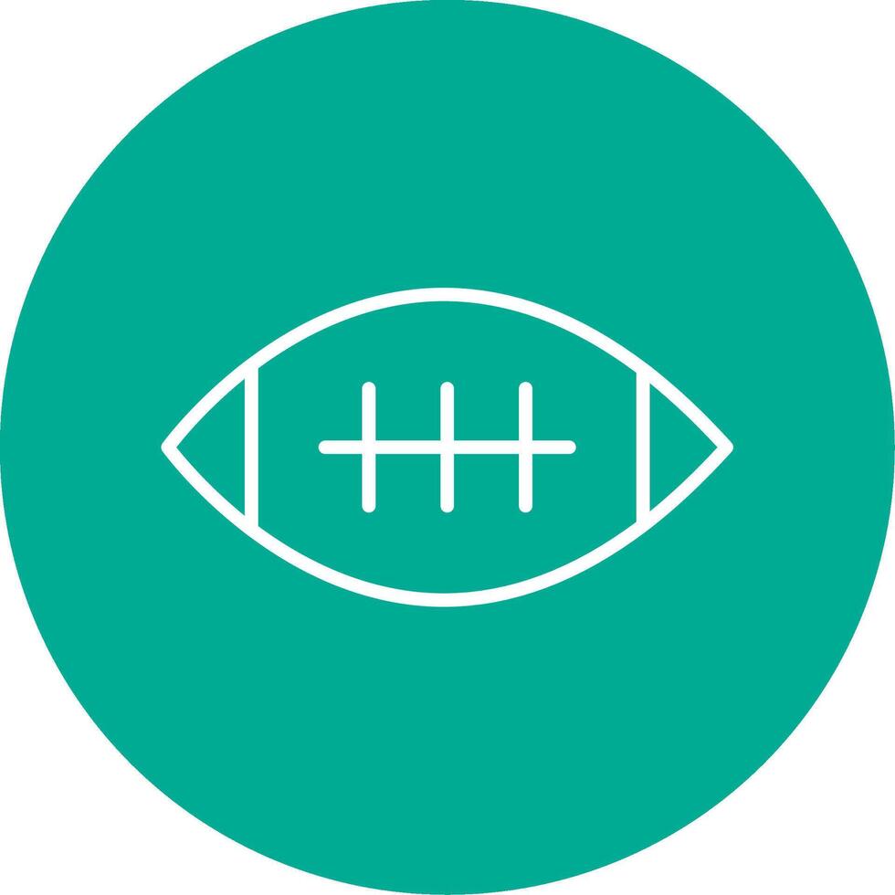 Football Multi Color Circle Icon vector