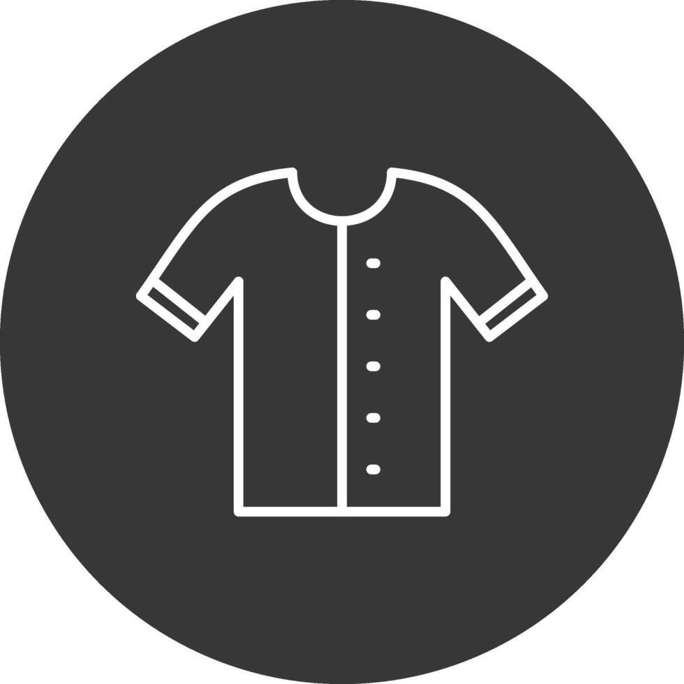 camisa línea invertido icono diseño vector
