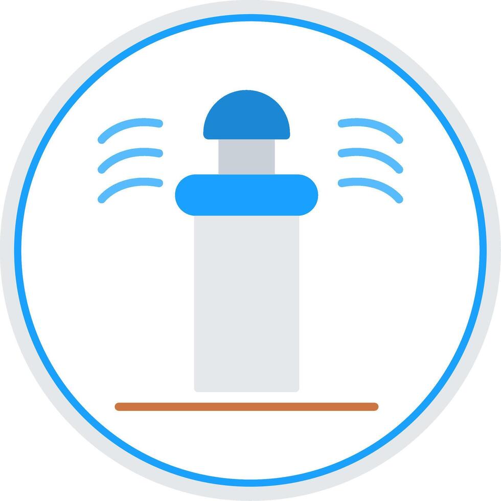 Sprinkler Flat Circle Icon vector