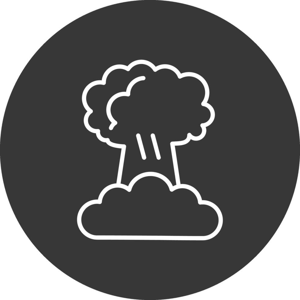 Explosion Line Inverted Icon Design vector