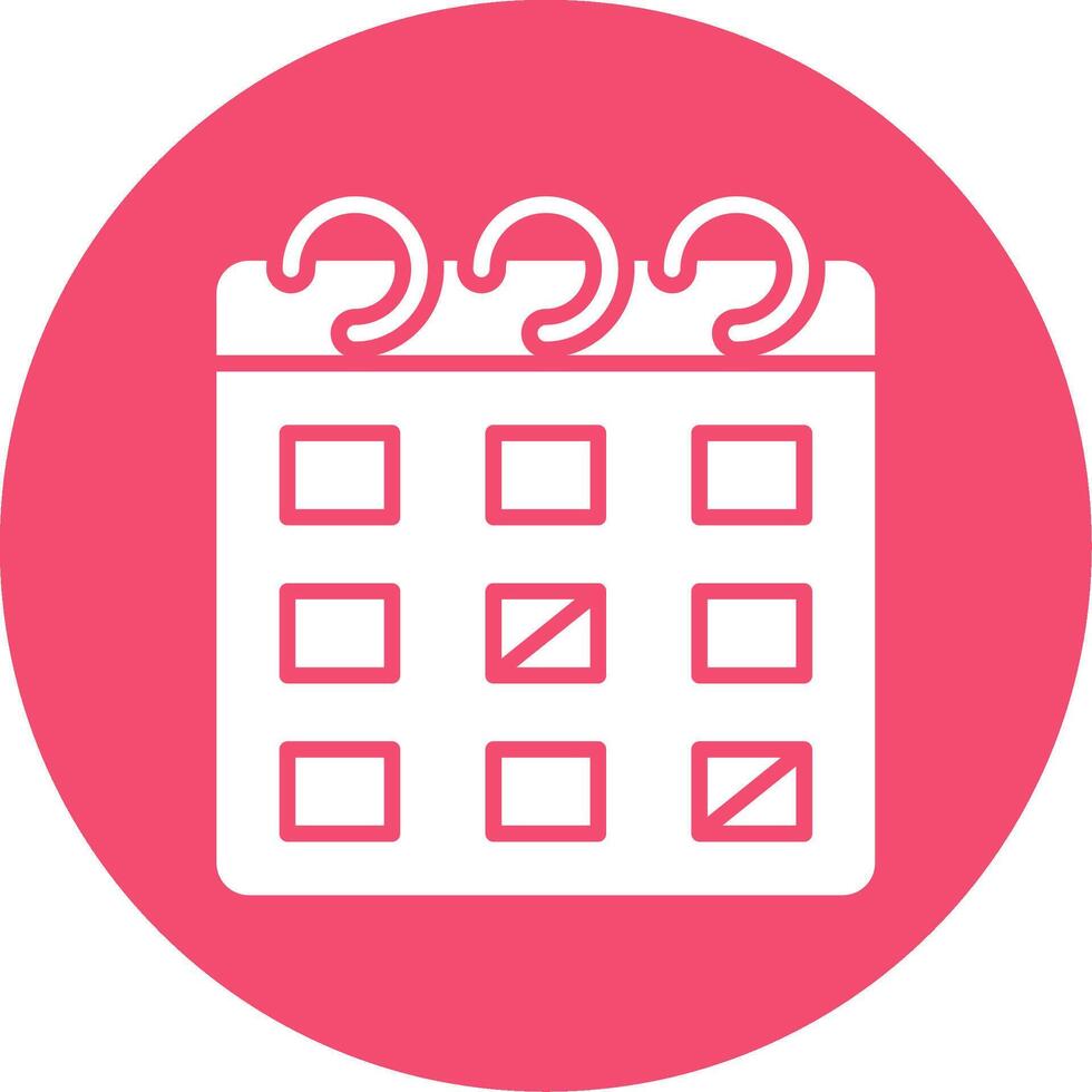 Schedule Multi Color Circle Icon vector
