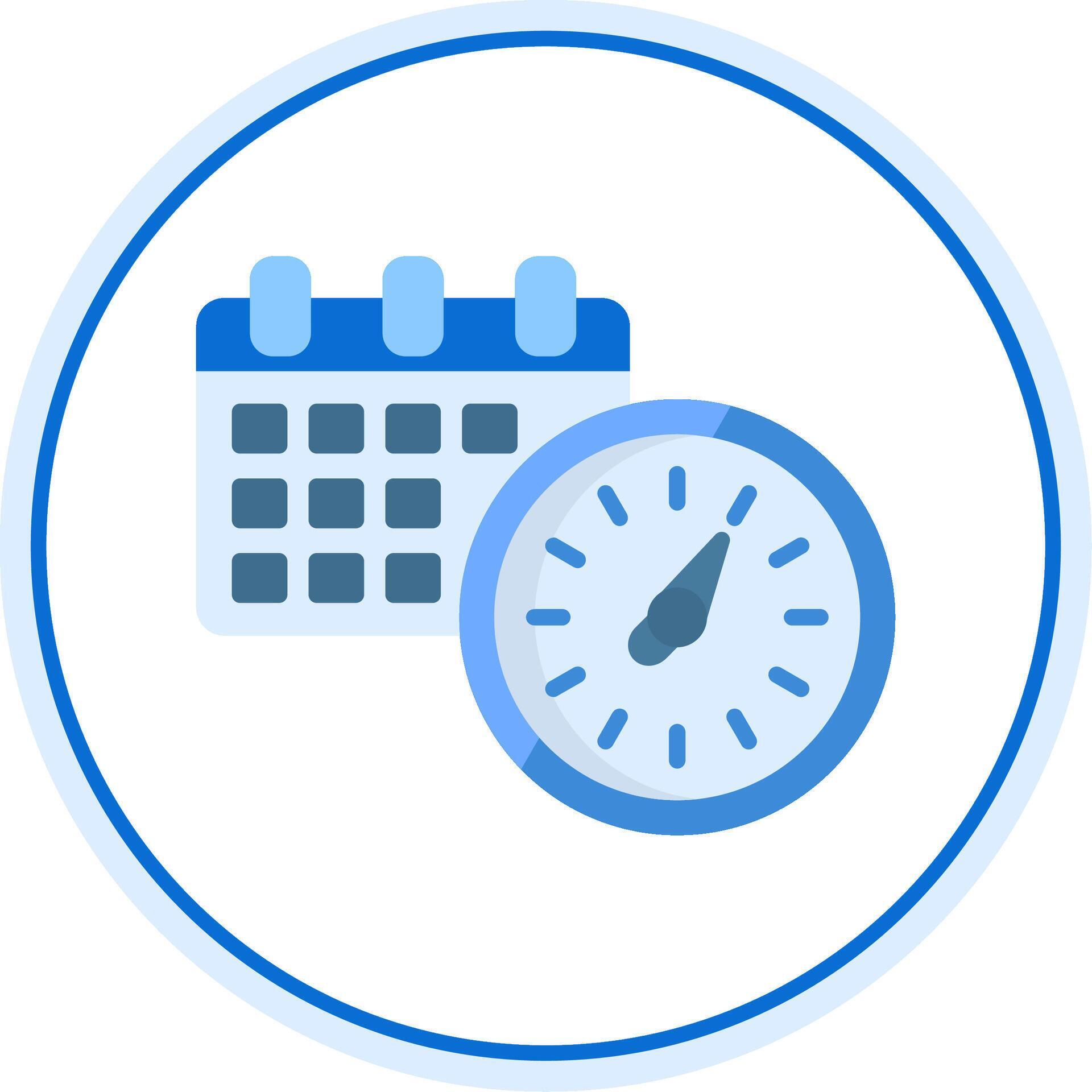 Timing Flat Circle Icon 43708764 Vector Art at Vecteezy