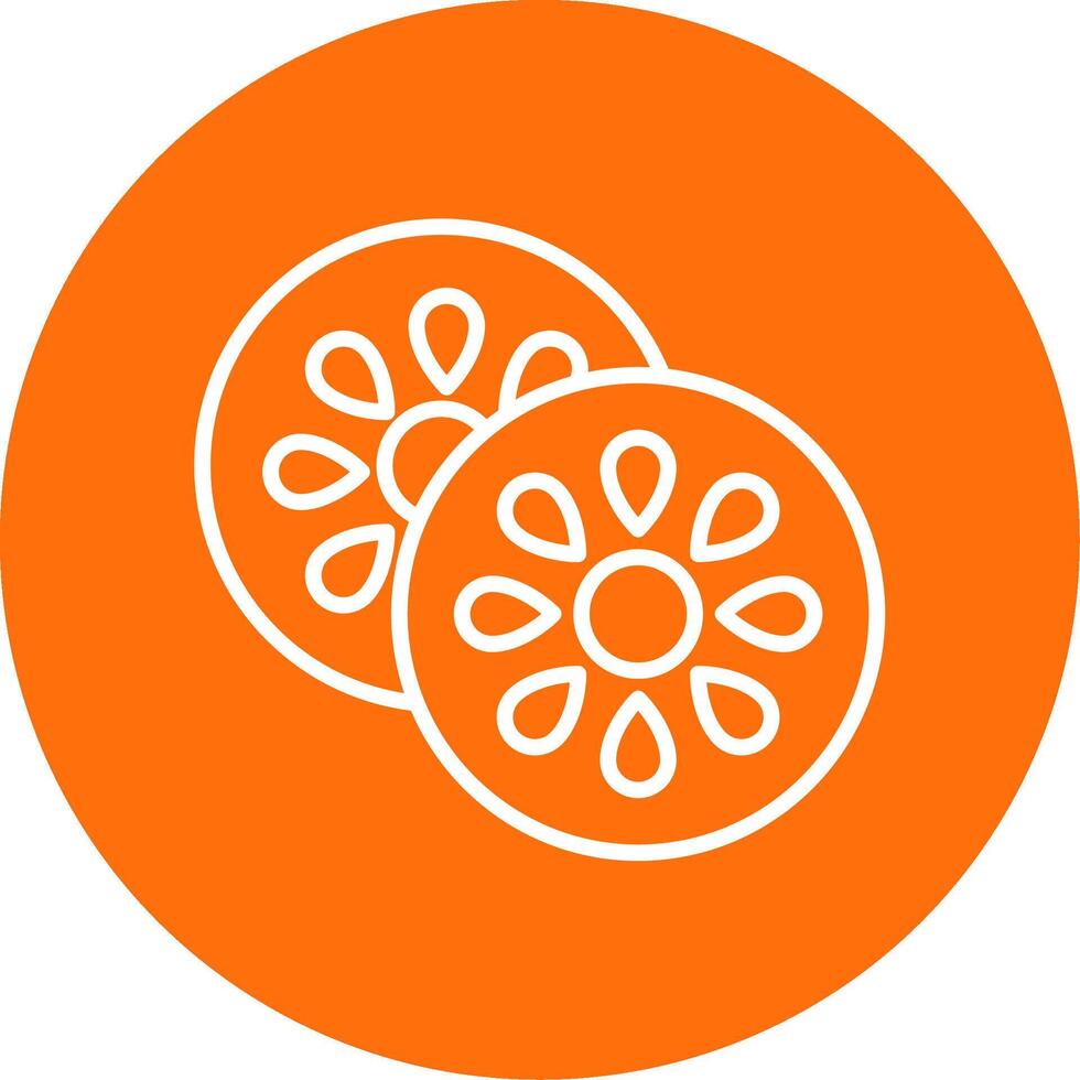 Kiwi Multi Color Circle Icon vector