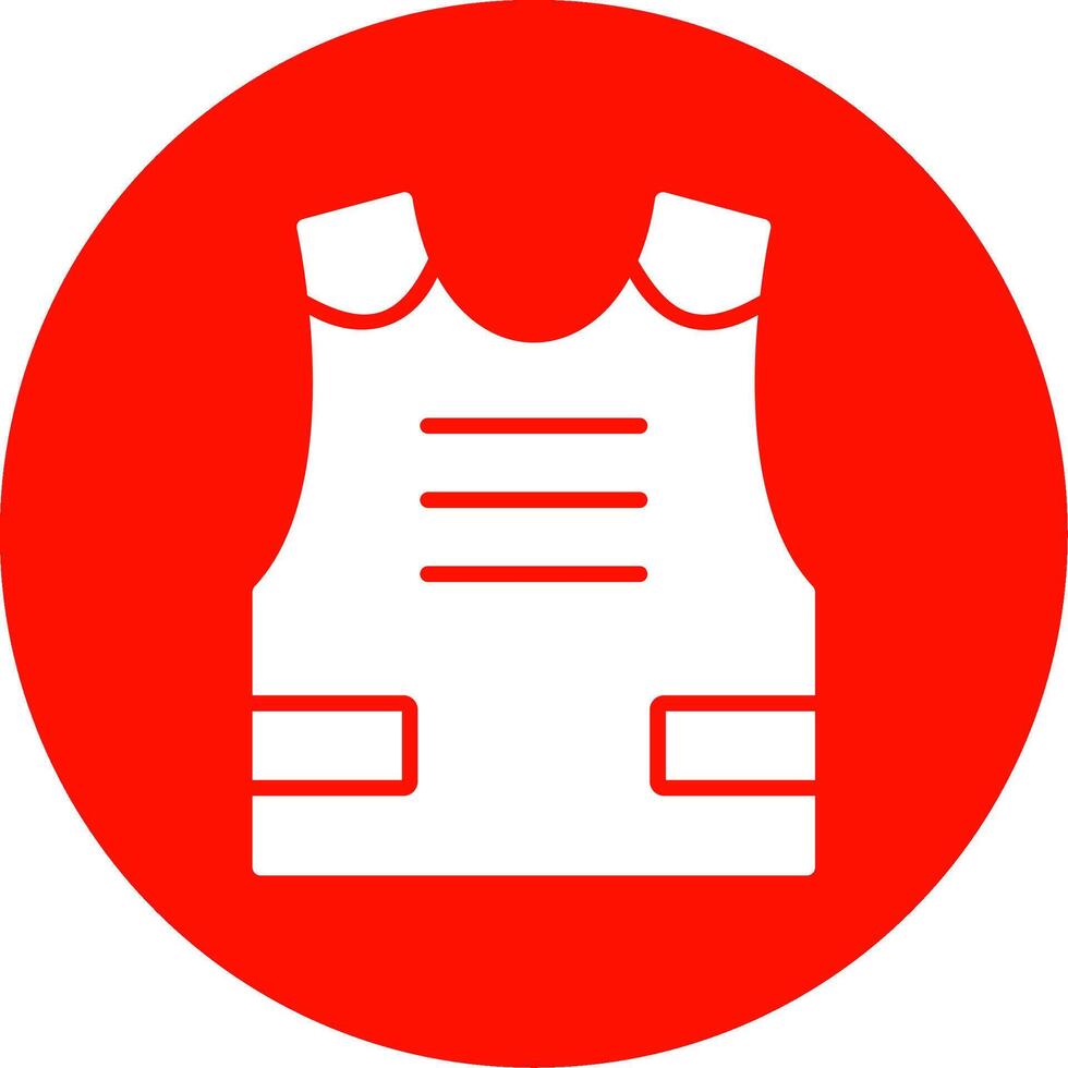 Armour Multi Color Circle Icon vector