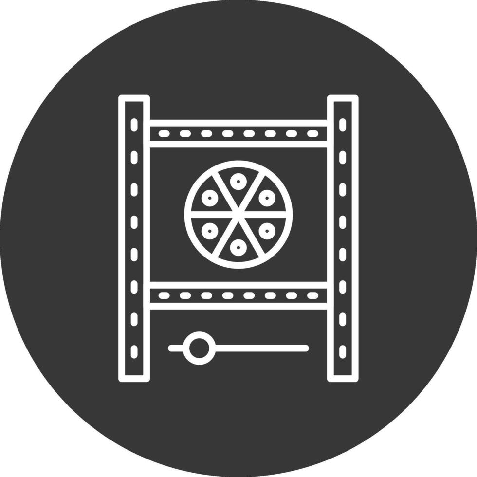 Reel Line Inverted Icon Design vector