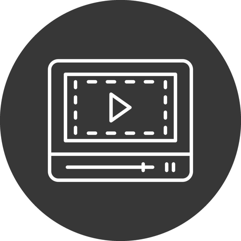 Line Inverted Icon Design vector