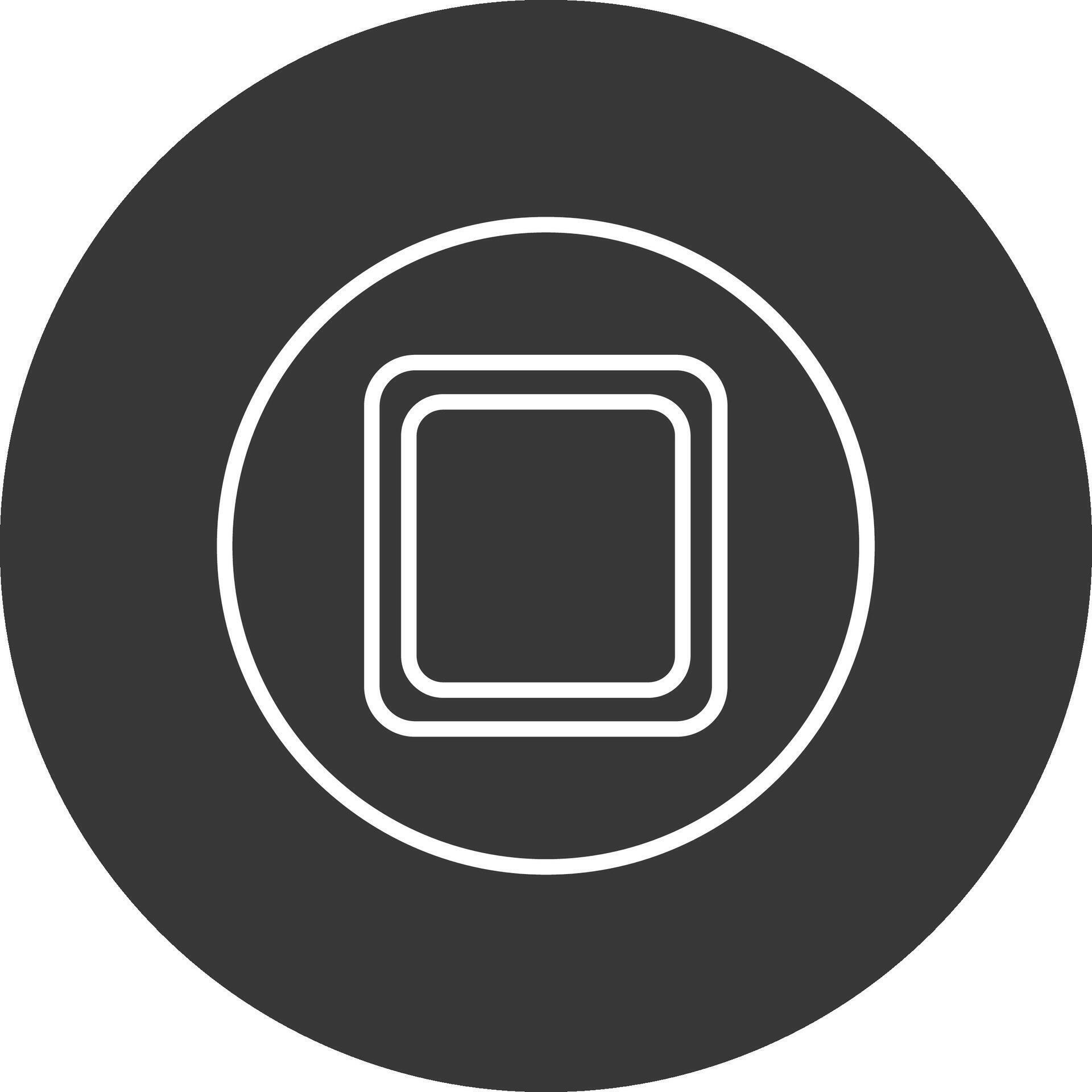 Stop Button Line Inverted Icon Design 43708965 Vector Art at Vecteezy