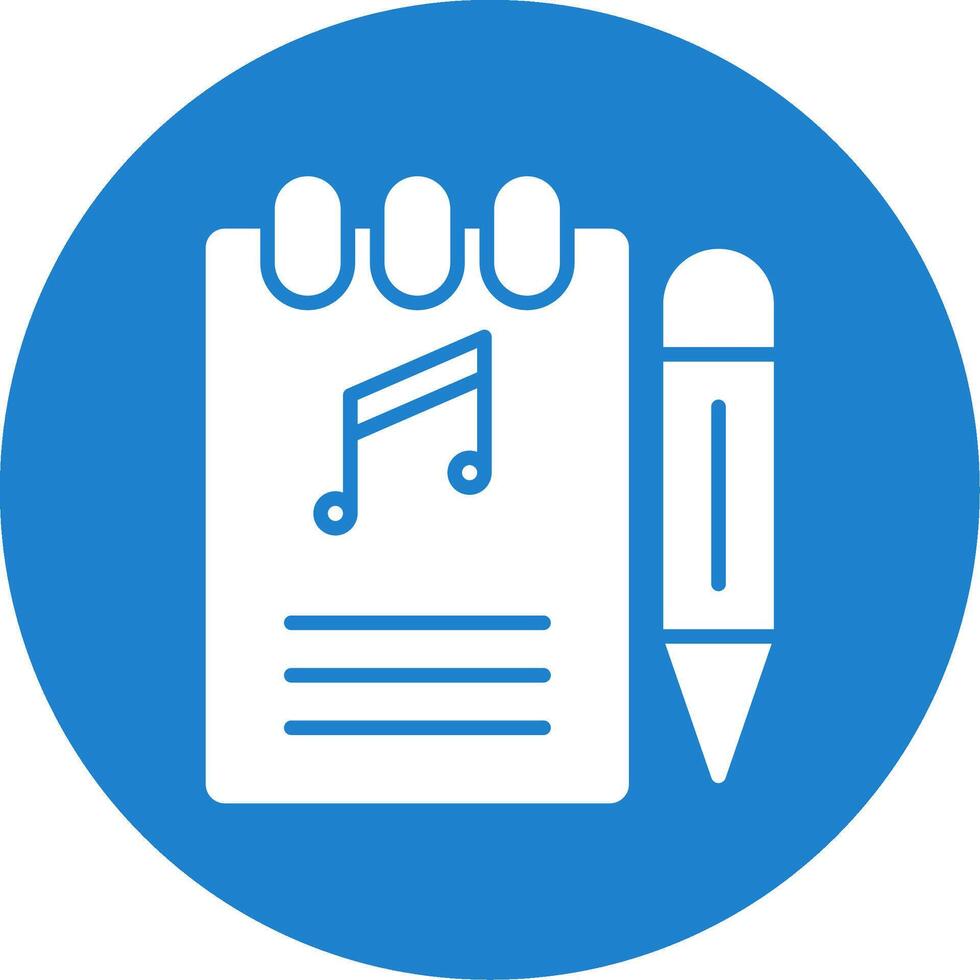 Songwriter Multi Color Circle Icon vector