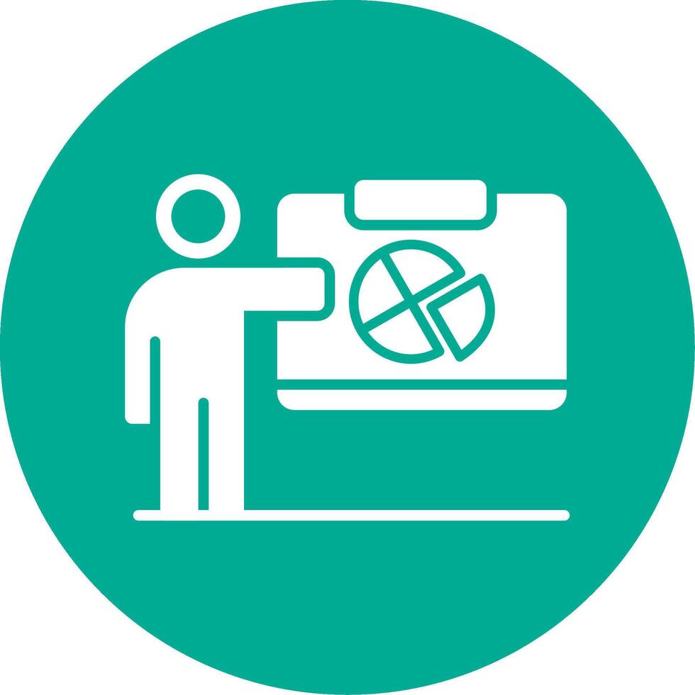 Presentation Multi Color Circle Icon vector