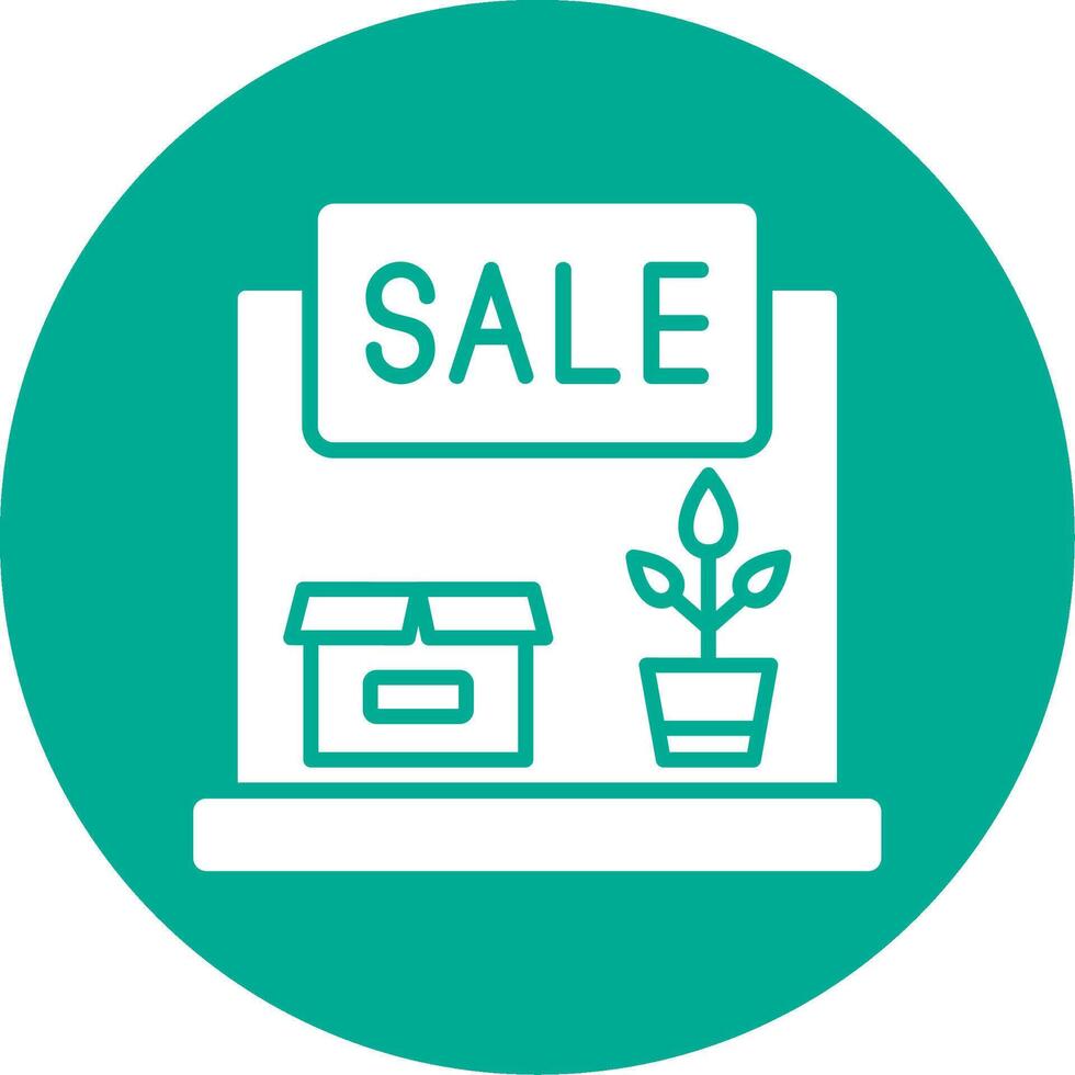Garage Sale Multi Color Circle Icon vector