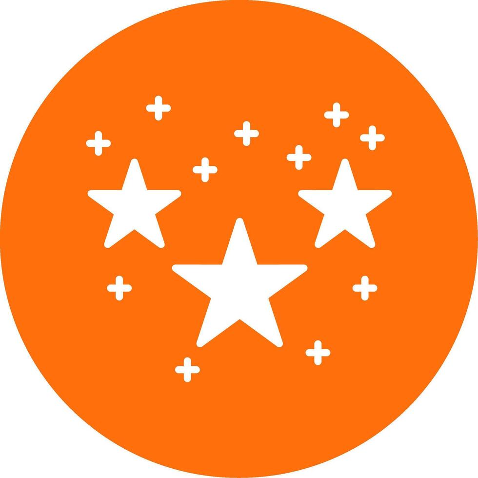 Stars Multi Color Circle Icon vector