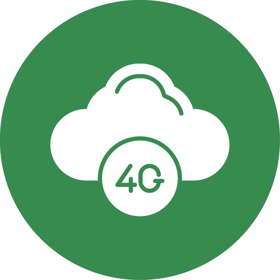 Cloud Multi Color Circle Icon vector