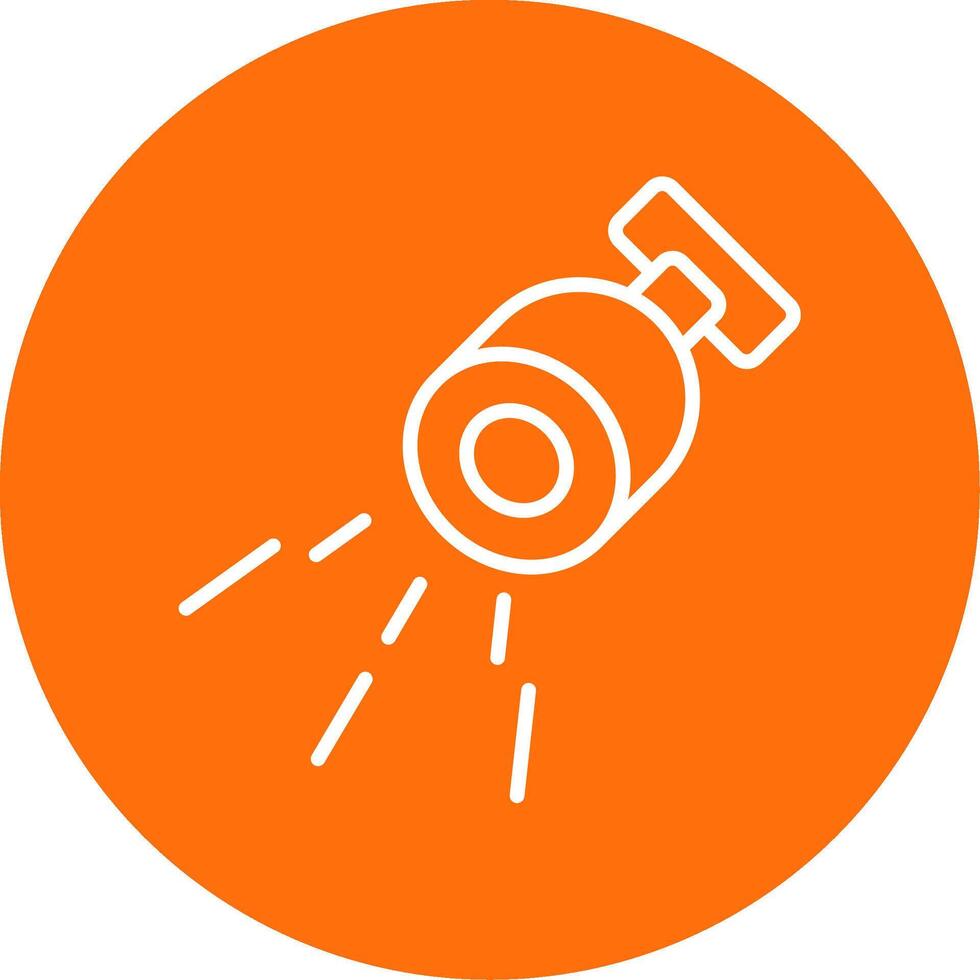 Lamp Multi Color Circle Icon vector