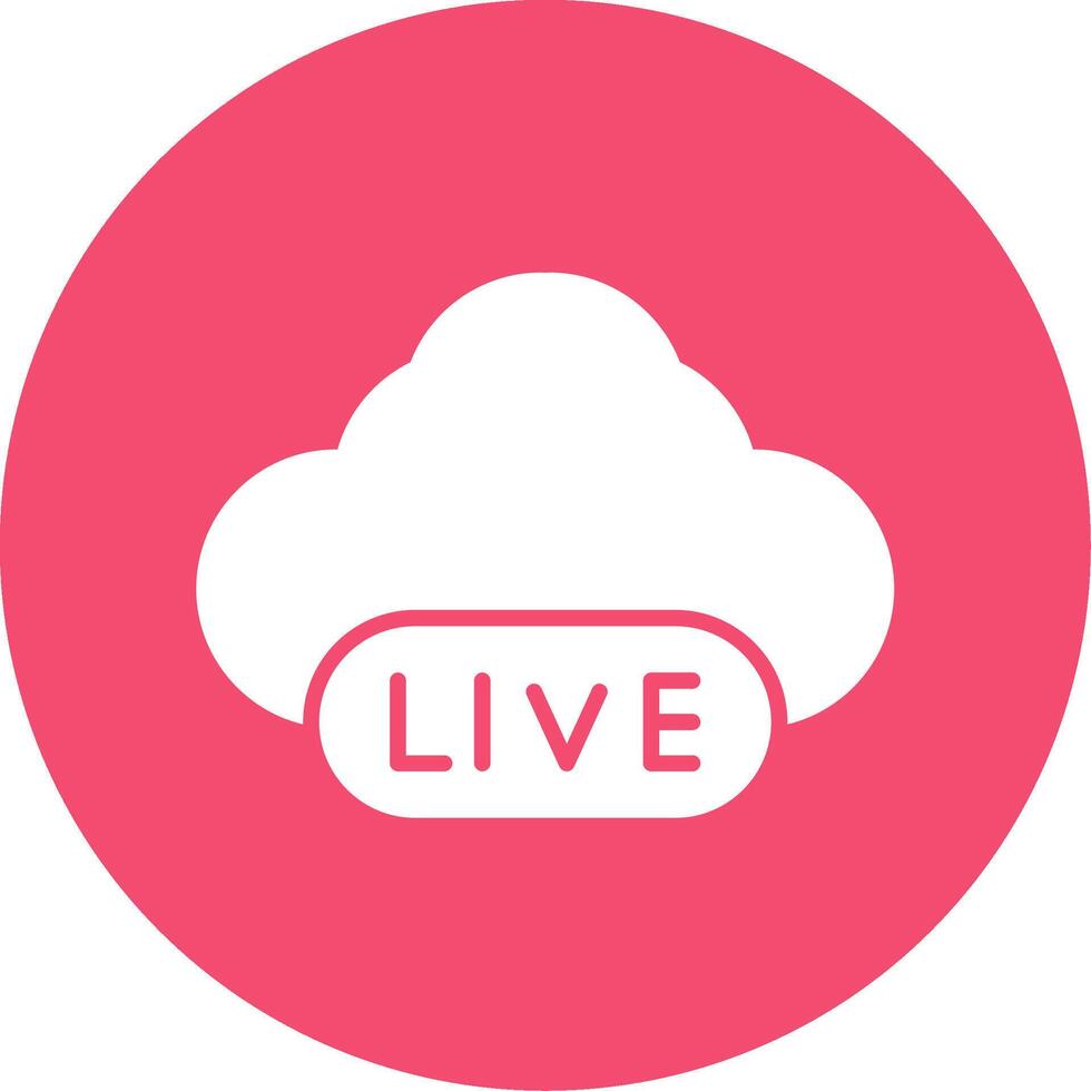Cloud Multi Color Circle Icon vector