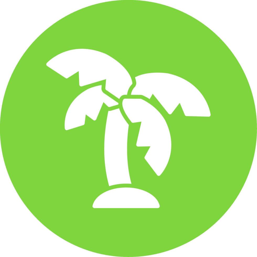 Palm Multi Color Circle Icon vector