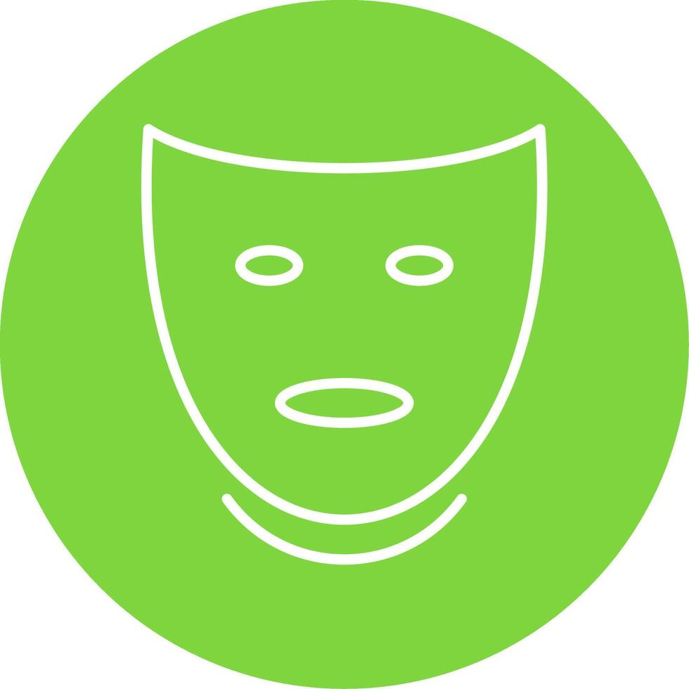 Theatre Multi Color Circle Icon vector