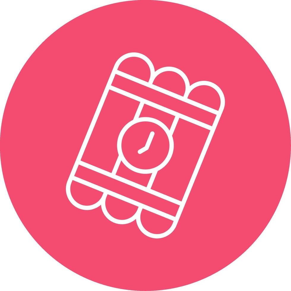 Bomb Multi Color Circle Icon vector