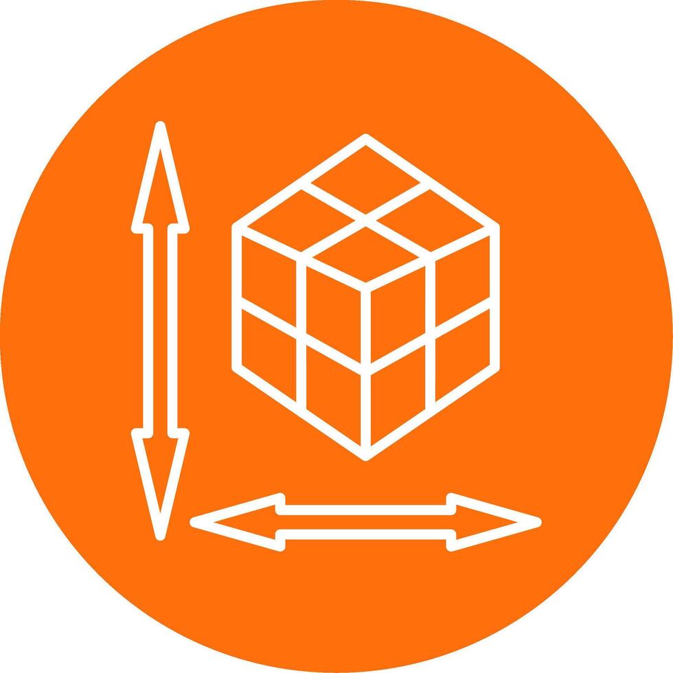 Rubik Multi Color Circle Icon vector