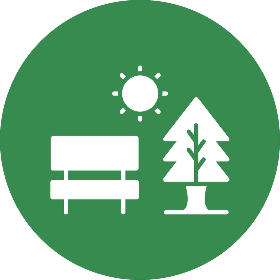 Park Multi Color Circle Icon vector