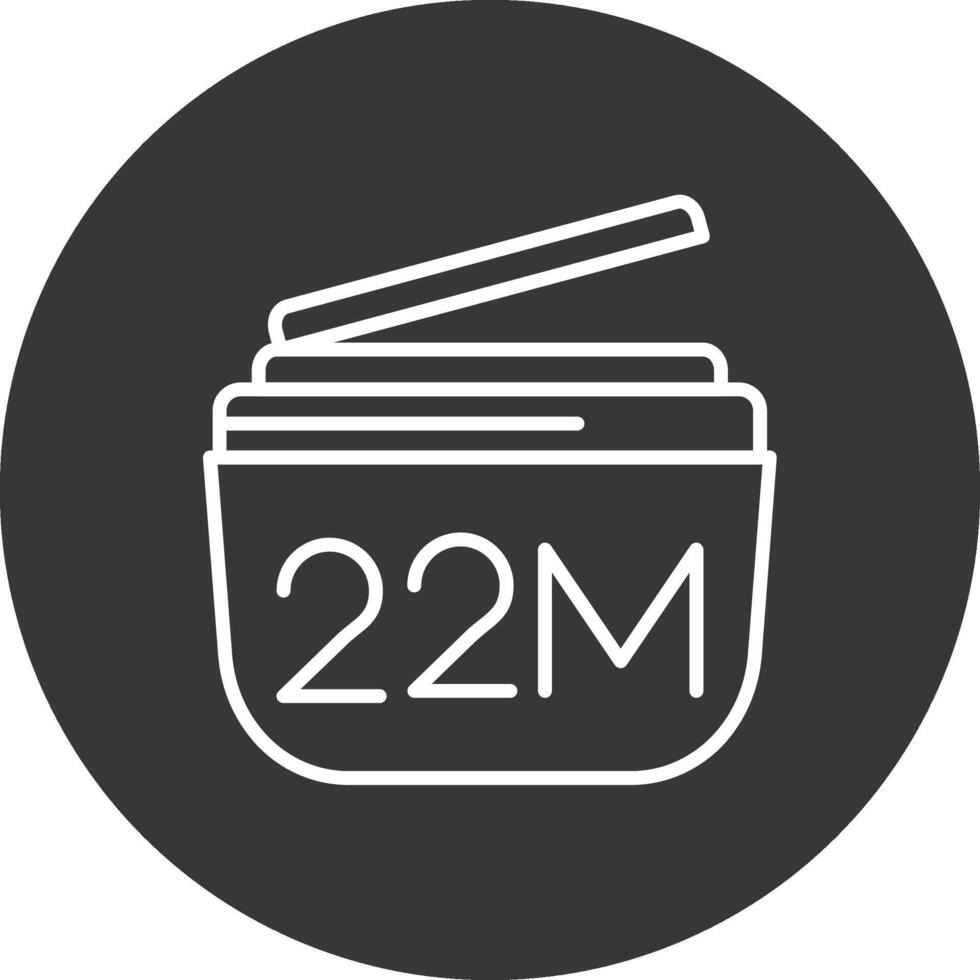 Expiry Line Inverted Icon Design vector