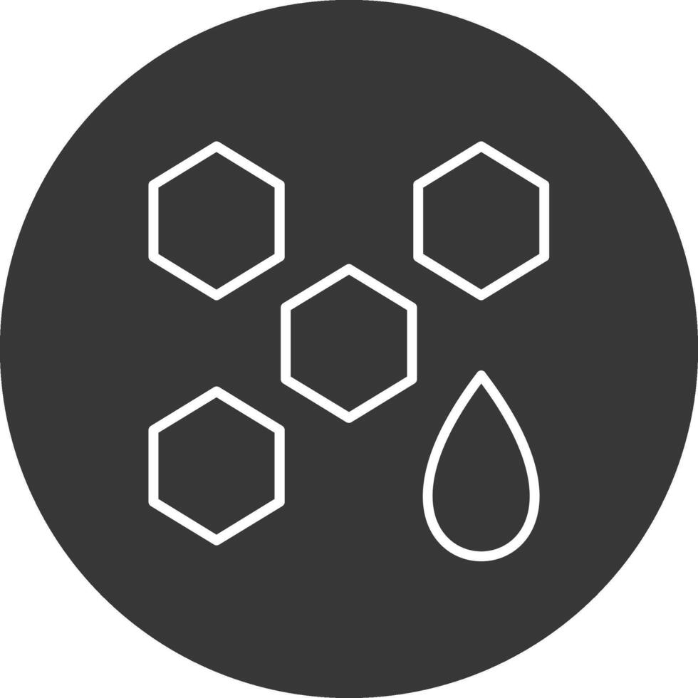 Honey Line Inverted Icon Design vector