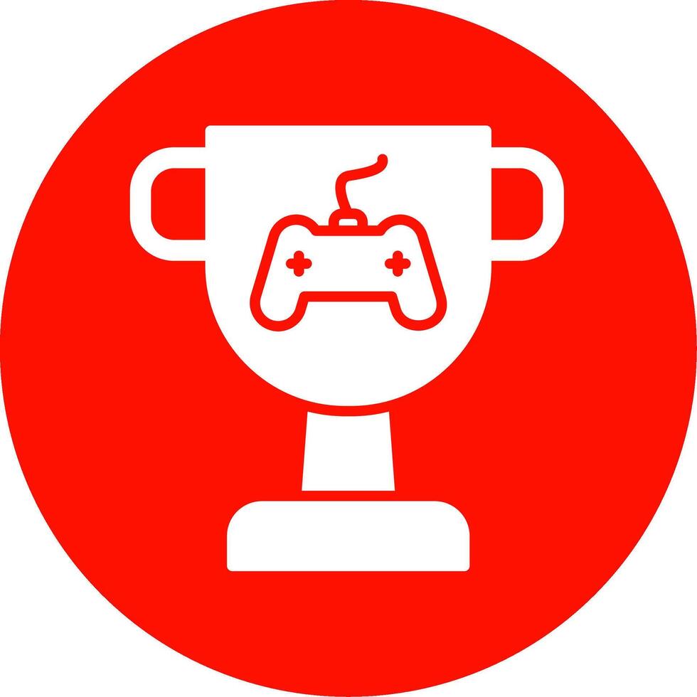 Trophy Multi Color Circle Icon vector