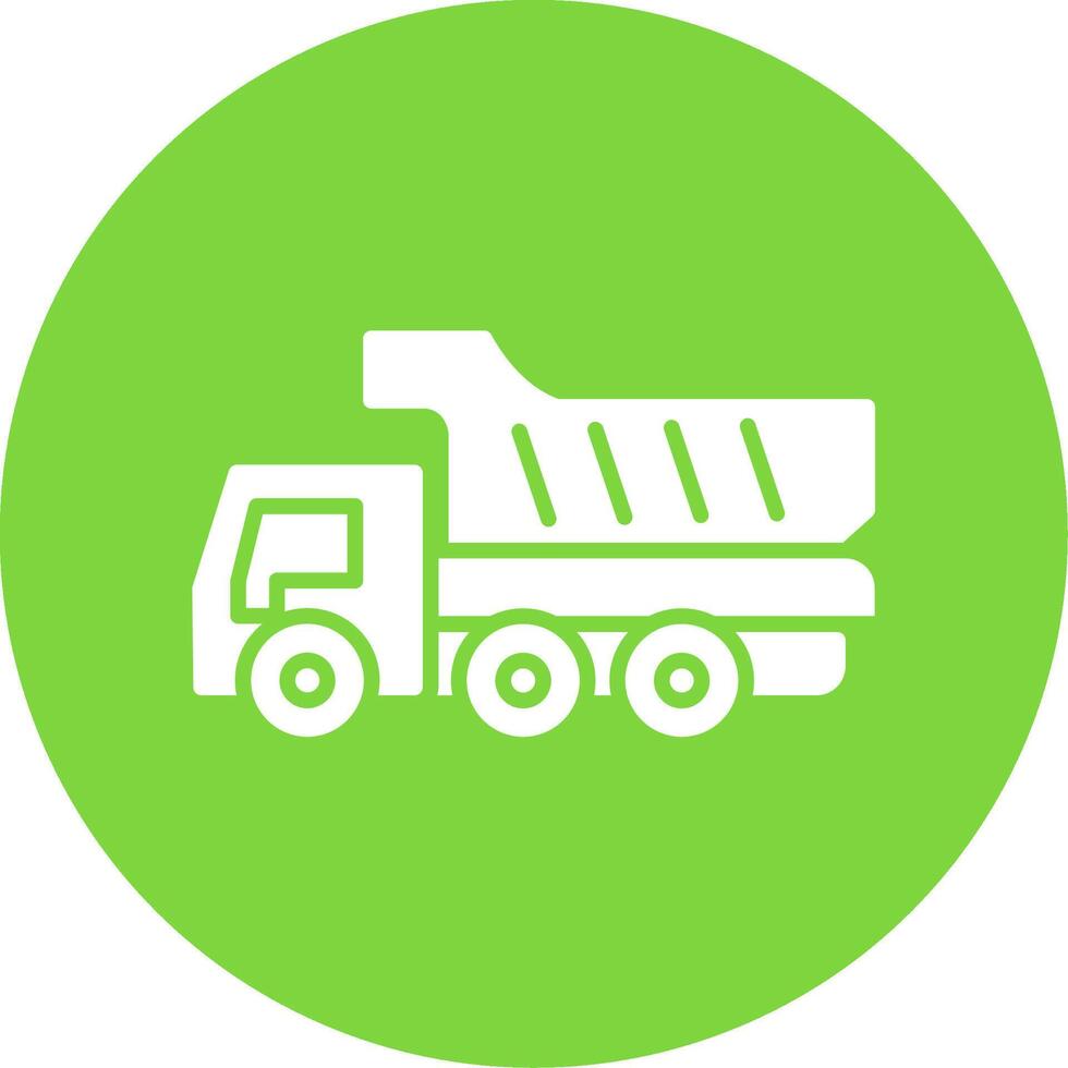 Truck Multi Color Circle Icon vector