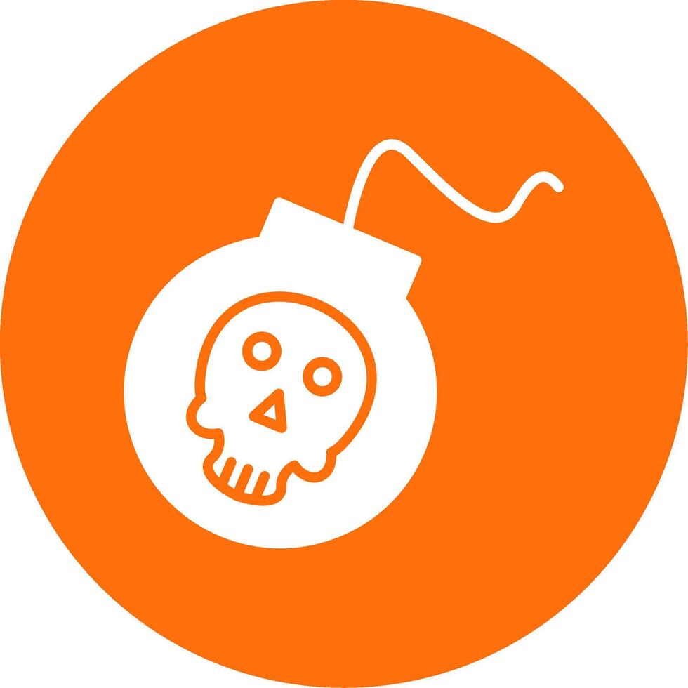 Bomb Multi Color Circle Icon vector