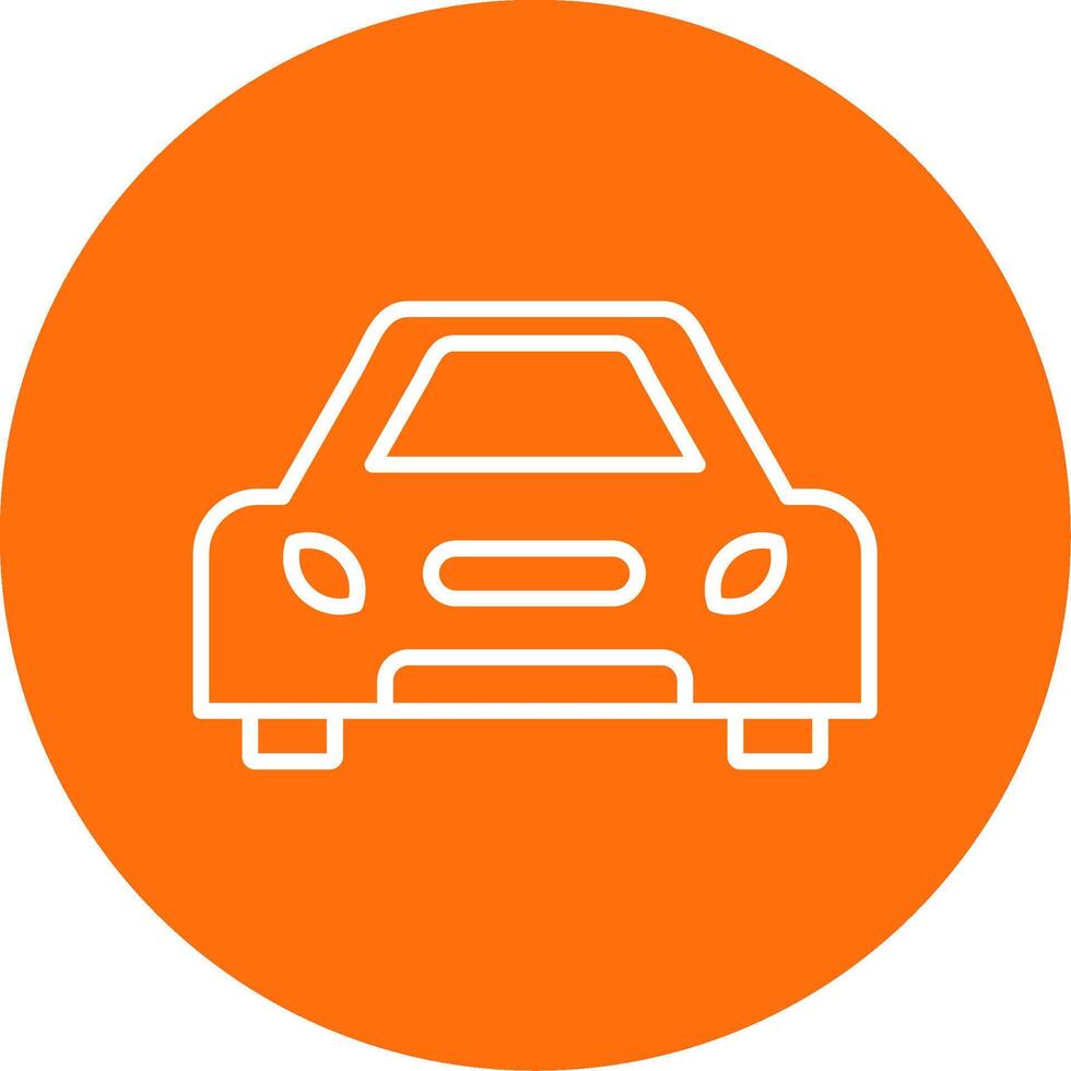 coche multi color circulo icono vector