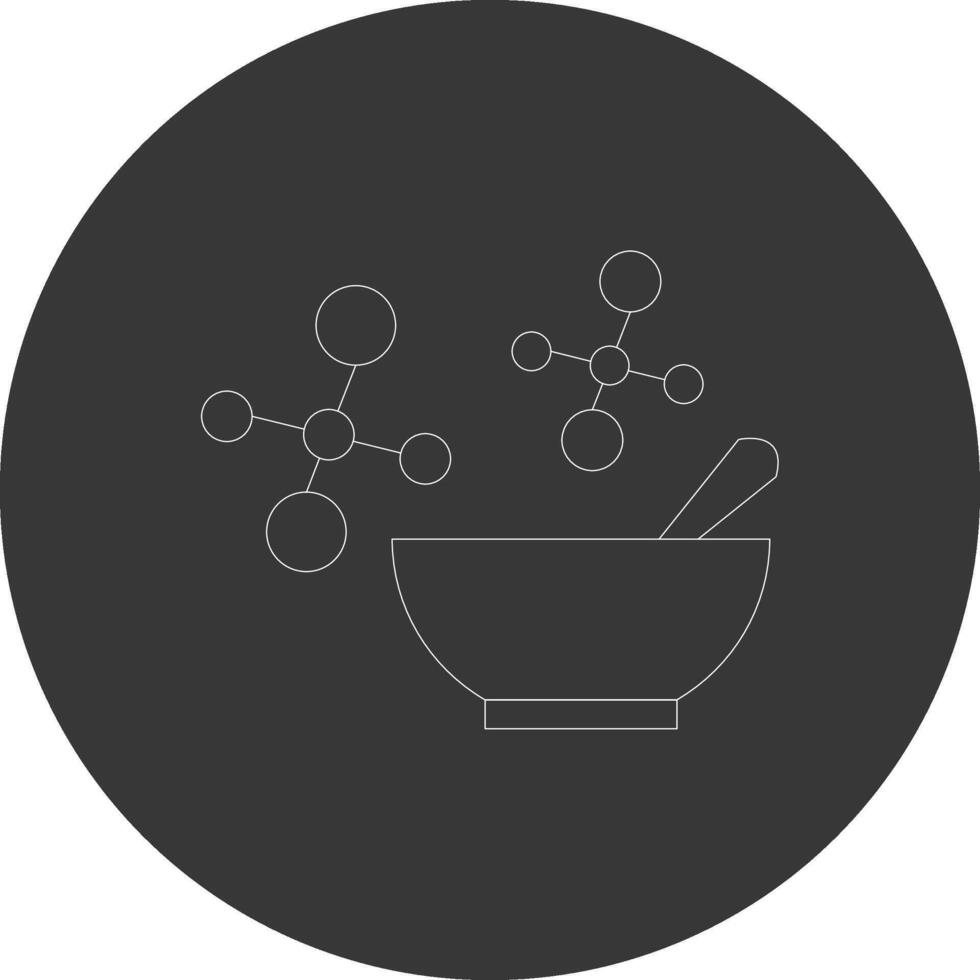 Bowl Line Inverted Icon Design vector