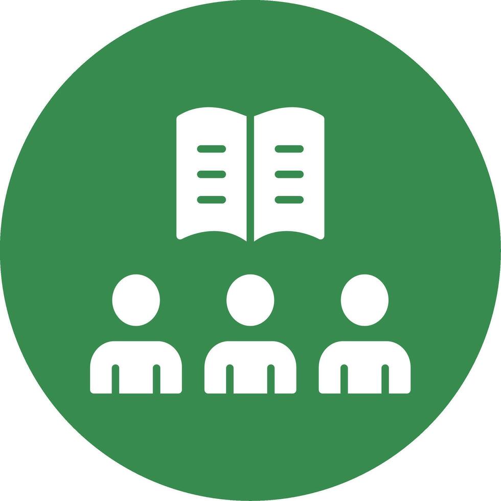 Team Learning Multi Color Circle Icon vector