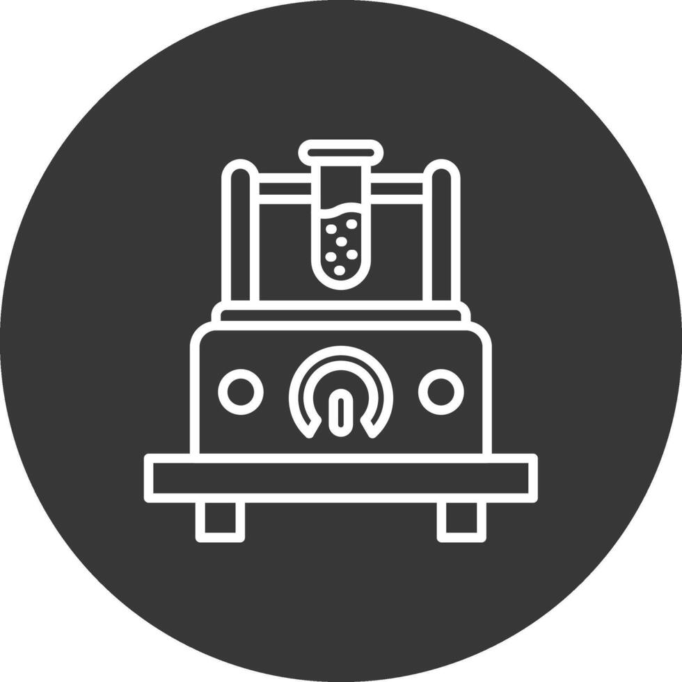 Measuring Device Line Inverted Icon Design vector